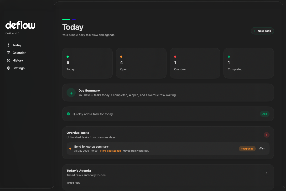 DeFlow Mac preview